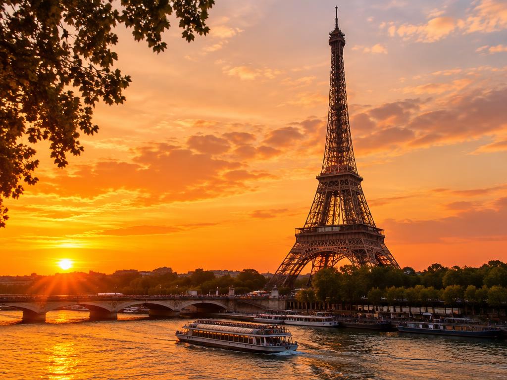 Paris cityscape with the Eiffel Tower